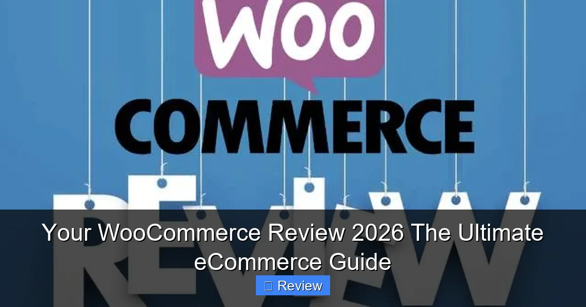 Your WooCommerce Review 2026 The Ultimate eCommerce Guide